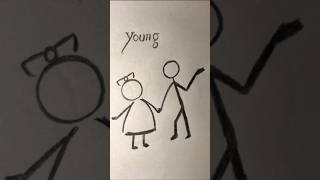 How to draw Girl and Boy tutorial #art #drawing #tutorial #diy #sketch #draw #viral #trending #short