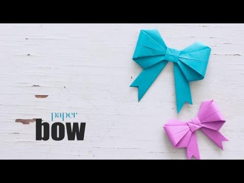 DIY Paper Bows…Dress up your next party with a paper bow garland + paper bow  straws! – Destination Nursery