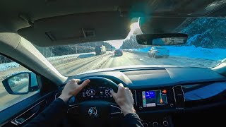 4K 👉 Skoda Kodiaq POV Drive || Вид от первого лица. || 13.02.2024