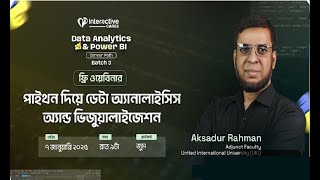 Data Analysis & Visualization with Python | Data Analytics | Free Webinar | Python