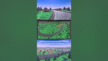 Creating beautiful terrain in Unity3d #shorts #unity  #unityasset #track #terrain #tutorial