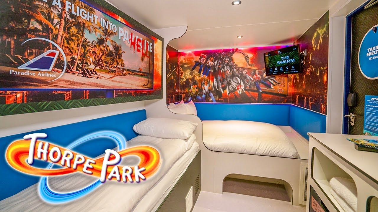 THE SWARM Hotel Room THORPE PARK YouTube