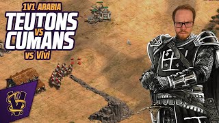 1v1 Arabia | Teutons vs Cumans | vs vivi