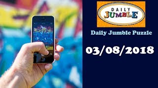 Daily Jumble Puzzle August 3 2018