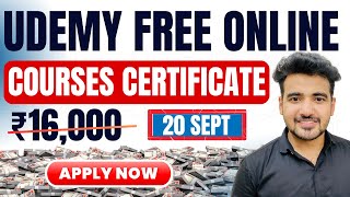 Udemy Free Courses With Free Certificate | Latest Coupon 19th Sept ? Online Courses Learn Anything