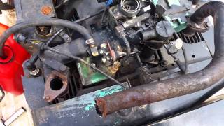 Twin cylinder onan gen cck running