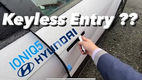 How to use keyless entry on Ioniq5 #ioniq5 #keylessentry