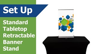 Tabletop Retractable Banner Assembly - Vispronet