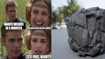 How to make Nanite Meshes with Quixel Mixer and Blender