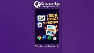 ✅Ctrl+H: The Shortcut You’re Not Using Enough!