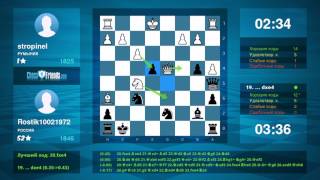 Chess Game Analysis Stropinel - Rostik10021972 0-1 By Chessfriends.com