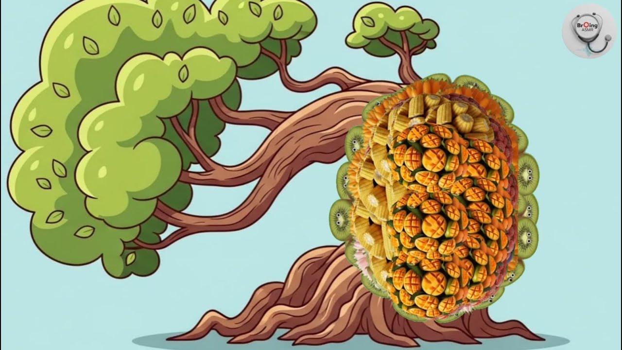 Fruit Fantasy Tree | Satisfying AI Art Illustration