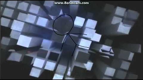 Stickman falls in PS2 Cubes To Red Screen Of Death