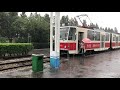 Tram drive in Pyongyang (North Korea)