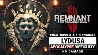 Lydusa Boss Fight & All 3 Endings (Apocalypse Difficulty / No Damage) [Remnant 2 DLC 2]