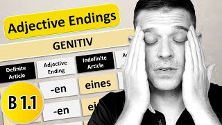 Die Adjektivdeklination im Genitiv | German adjective endings in Genitive