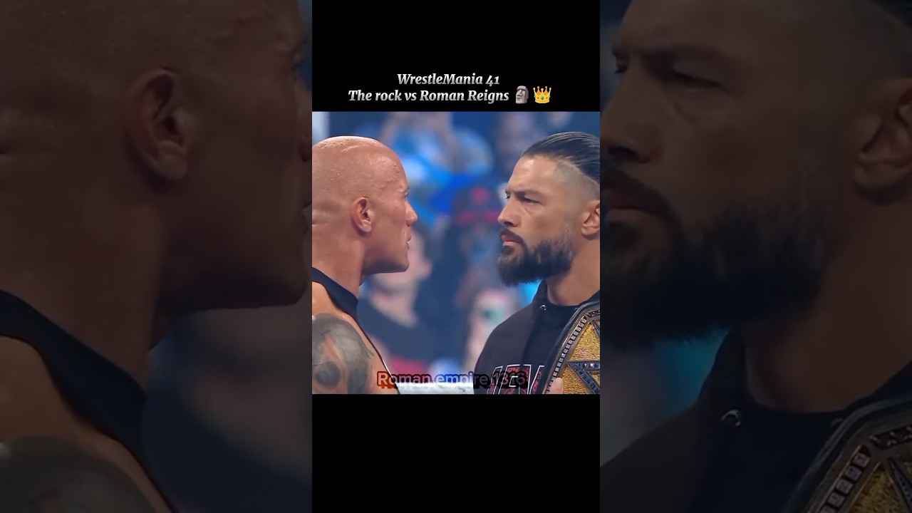 WrestleMania 41 The Rock vs Roman Reigns ❓ Dream Match 👑🗿