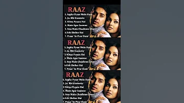 Raaz Movie All Songs||Bipasha Basu & Dino Raaz Movie AllSongs