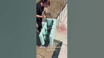 EPS Insulated ICFs Stacking Buildings Assembly of ICF Block Insulated Concrete Forms Construction