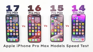 Apple iPhone 17 Pro MAX vs 16 Pro MAX vs 15 Pro MAX vs 14 Pro MAX - ULTIMATE Speed Test 