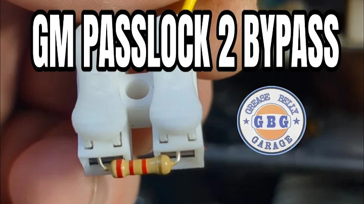 obs GM truck passlock 2 bypass kit install to eliminate security light and starting and dieing...