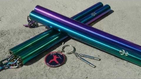 CÔN INOX 7 MÀU tại #KANSHOP. Lớp dạy côn nhị khúc #KANCLUB nunchaku