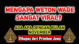 Download Lagu Mengapa Weton Wage dibulan November sangat Viral MP3 Download Lagu Mengapa Weton Wage dibulan November sangat Viral MP3