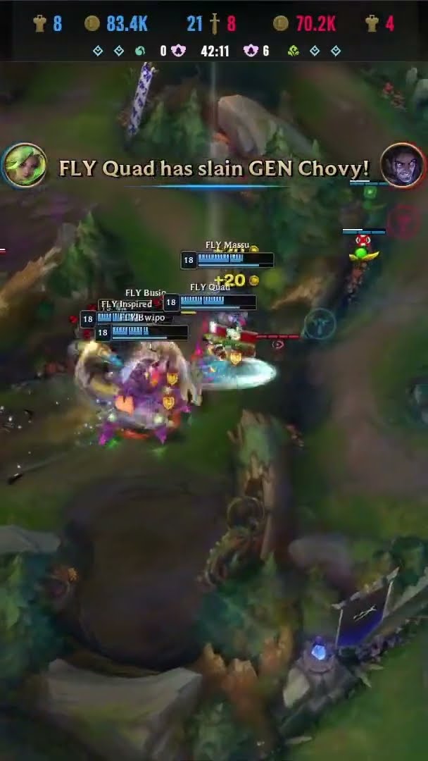 QUAD DO QUADRA E GG DA FLYQUEST, 2-1! #Worlds2024