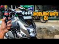 Tvs Ntorq Modification Worth Rupees 45,000/- | Projector | HJG Light | Mobile Holder | Techno Khan