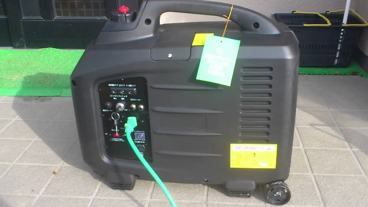 SF-2600F 品 中華インバーター発電機 作動良好 動画有り ワイビーエー 