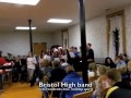 Bristol band gets township residents into holiday spirit.