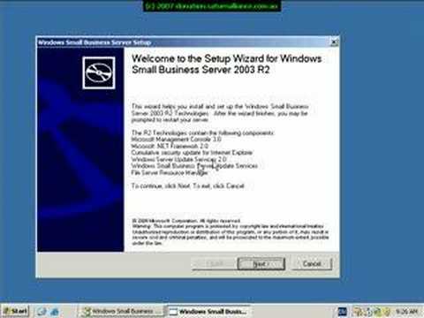 SBS 2003 Installation Part 4