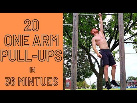 One Arm Pull-Up Challenge | 20 Reps in 36 Minutes