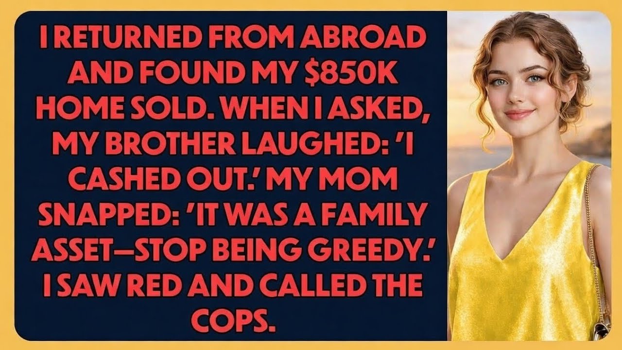 I Returned From Abroad & Found My $850,000 Home Sold… My Brother Said “I Cashed Out” 😳 | True Story