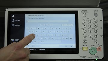 How to add email addresses to address book for Canon IRAC 5500
