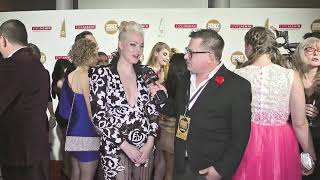 4K60 Remastered Jenna Ivory At Xbiz Awards Show Red Carpet In Los Angeles, Ca