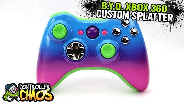 Customize Xbox 360 Controller - Laguna Blue/ Magenta Fade - Controller Chaos