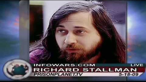 Pt 2/3 Internet Icon Richard Stallman : Who Needs Windows - Alex Jones Show