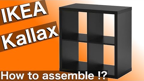 How to setup KALLAX Shelf from IKEA (INSTRUCTIONS DIY in 4K)