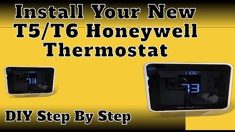 T5 / T6 Honeywell Home Smart Thermostat Installation / Honeywell 4500 5000 6000 Removal