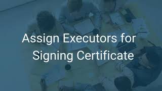 Assigning Executors by Admin for Signing Share Certificate | Eqvista