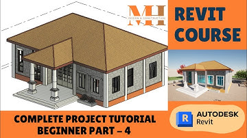 Revit BIM Complete Project Tutorial  - Part-4 - Complete Step By Step - Revit Tutorial