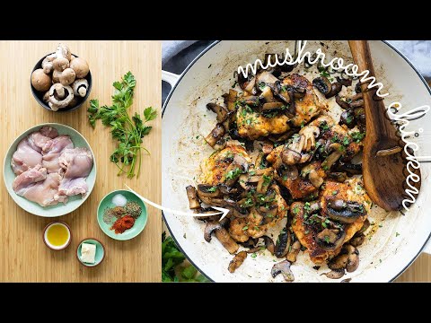 Mushroom Chicken  A quick and easy healthy dinner idea