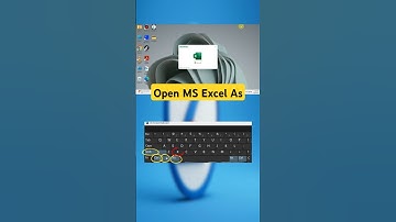 Open Excel with Keyboard Shortcut ⌨️ | Shift+Ctrl+Win+Alt+W #shortsviral #shorts #shortsfeed
