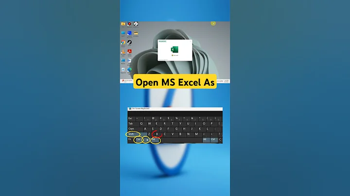 Open Excel with Keyboard Shortcut ⌨️ | Shift+Ctrl+Win+Alt+W #shortsviral #shorts #shortsfeed