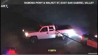 Stolen Car Keeps Going Without Tires During Police Chase