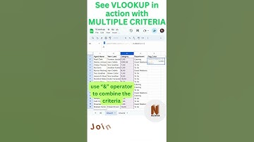 How to use Vlookup in Google Sheets? #shorts #viral #shortvideo #googlesheets #excel