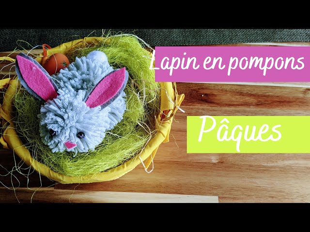 Pâques 2022 : fabriquez un adorable lapin en pompons !