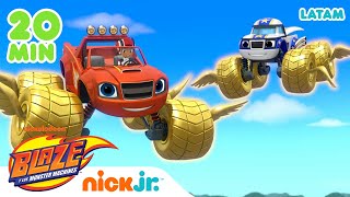 ¡20 Minutos de Blaze salvando el día! | Blaze y los Monster Machines