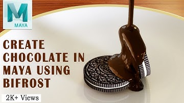 How To Create Liquid Chocolate In Maya Using Bifrost | Bifrost liquid simulation | maya 2023